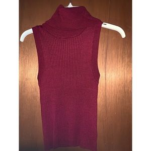 Blue Rain Turtleneck Tank